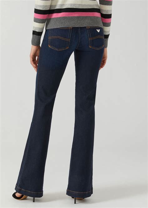 armani bootcut jeans.